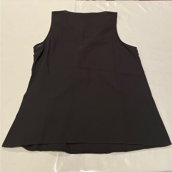 WHBM Surplice Ruffle Shell in Black Size XS NWT - Picture 4 of 6